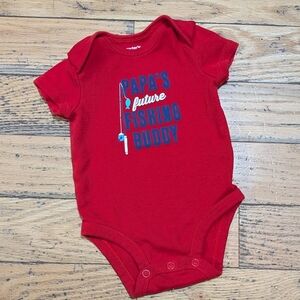 4/$20 EUC Papa Fishing Buddy Shirt 3M *S5